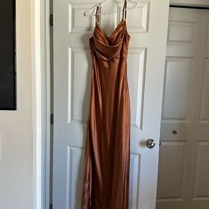 Revelry Satin Bridesmaid Gown